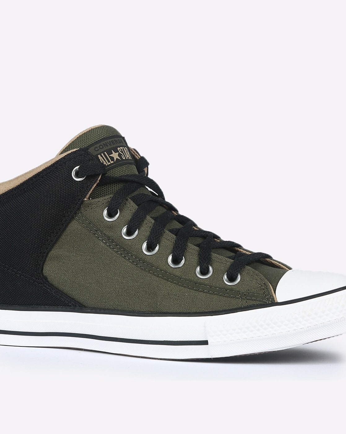 Army green converse all on sale stars