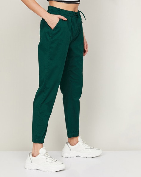 Buy Dark Green Trousers  Pants for Women by BOSSINI Online  Ajiocom