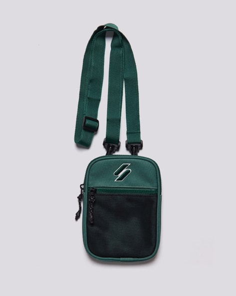 SUPERDRY JPN Sport Pouch Bag - Chive Green NEW India