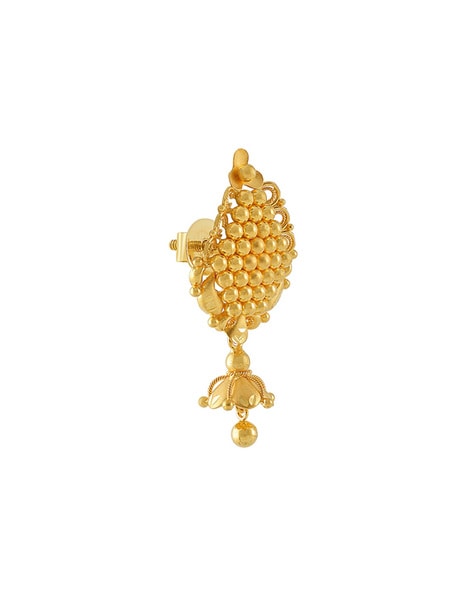 Ladies 14K Yellow Gold Basket Design Diamond Cut Open Drop Earrings 2 Grams  | eBay