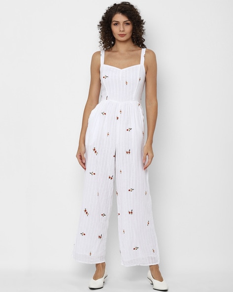 american eagle white jumpsuit