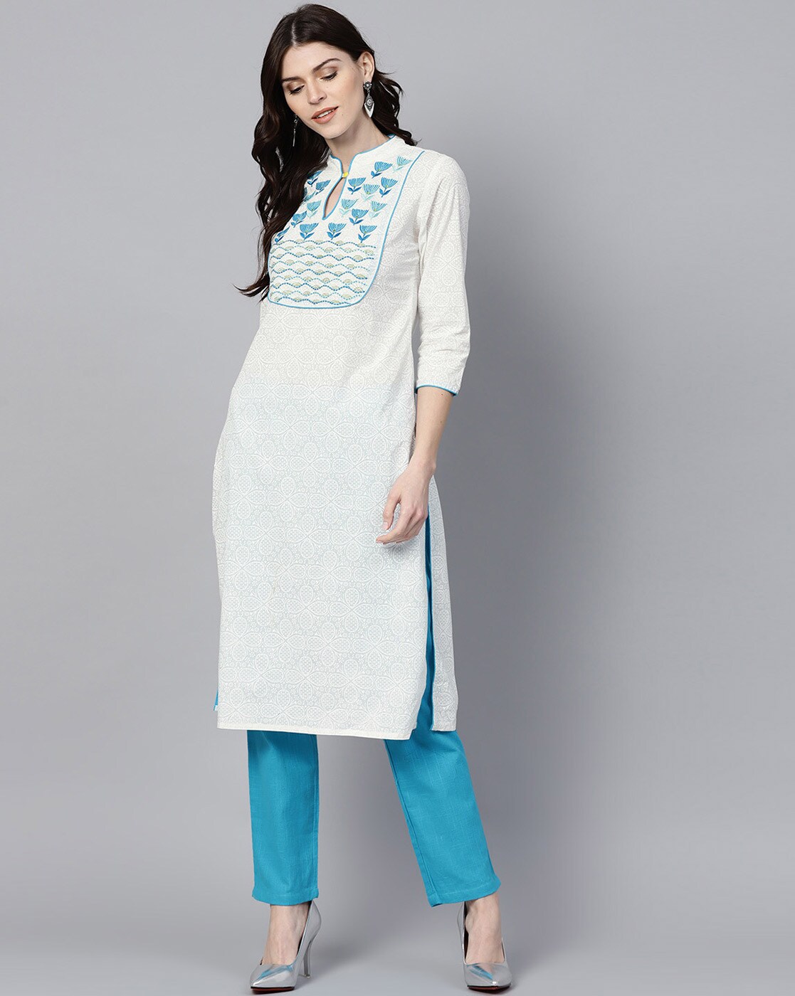 Buy White Kurtas for Women by Jaipur Kurti Online | Ajio.com