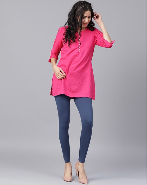 Buy Navy Blue Leggings for Women by AVAASA MIX N' MATCH Online | Ajio.com-cheohanoi.vn