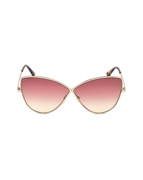 Buy Tom Ford Solid Butterfly Sunglasses | Rose Gold Color Women | AJIO LUXE