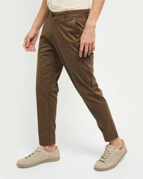 Buy Khaki Trousers \u0026 Pants for Men by 