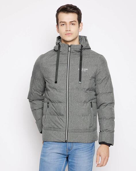 Buy Octave Mens Zip Through Neck Quilted Jacket (Beige_X-Large) at Amazon.in