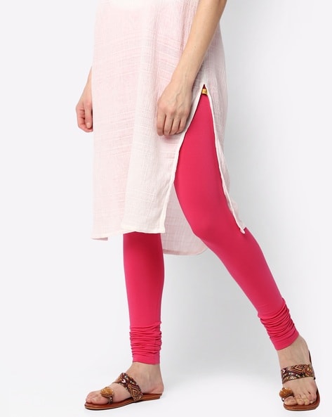 De Moza Women Pink Cotton Ankle Length Leggings - 3XL