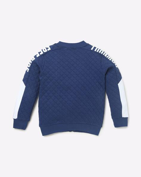 Quilted Colourblock Zip-Front Jacket view 2