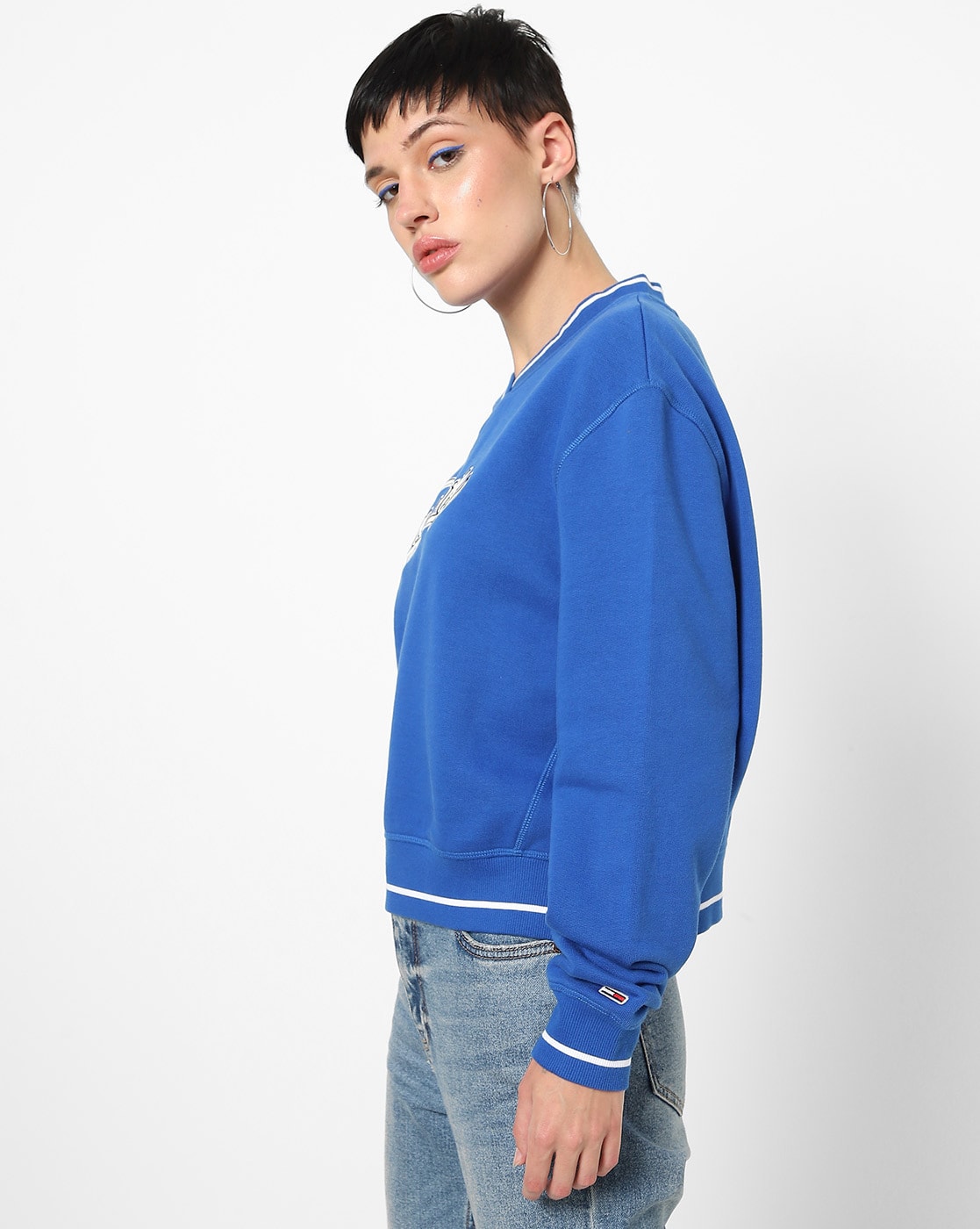 Buy Blue Sweatshirt & Hoodies for Women by TOMMY HILFIGER Online