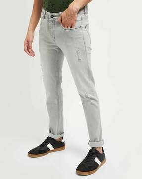 Buy Grey Jeans for Men by MAX Online 