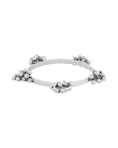 Silver ghungroo deals bangles online