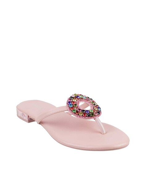 Buy Pink Flip Flop & Slippers for Women by Mochi Online