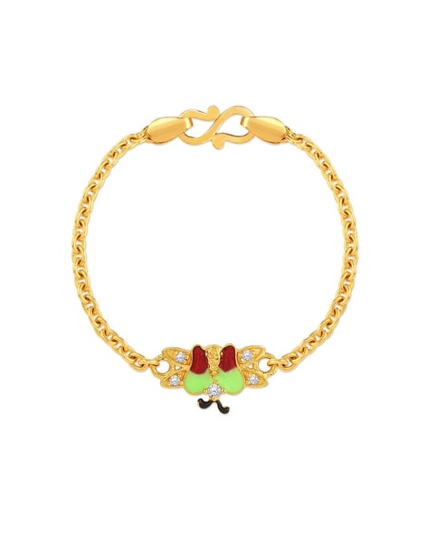 2Piece-Cute-Children-s-Bracelet-Bangle-Yellow-Gold-Filled-Smooth-Bell-Bangle -for-Baby-Girl-and