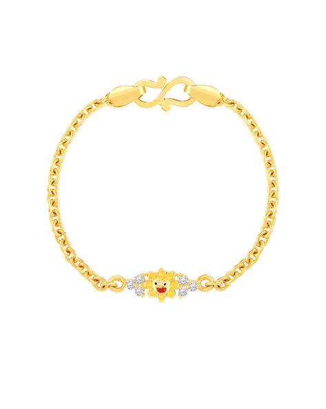 22kt Yellow Gold Bracelet For Baby Boy – Zaveri Jewelers