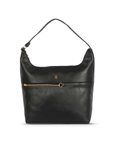 CITRODA Black Shoulder Bag Faux Leather Handbags Hobo Bag Purse with Long  Strap Travel Hand Bag Black - Price in India | Flipkart.com