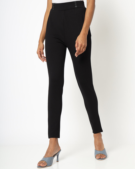 Buy Black Trousers & Pants for Women by Uniquest Online