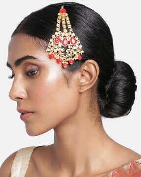 Buy Gold-Toned & Red TraditionalJewellery for Women by I Jewels Online | Buy Gold-Toned & Red TraditionalJewellery for Women by I Jewels Online |