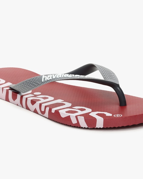 Havaianas red flip discount flops