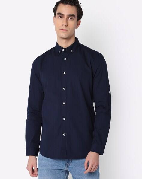 Produkt By Jack & Jones Slim Fit Shirt with Roll-Tab Sleeves