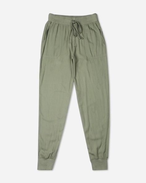 Buy Khaki Trousers & Pants for Women by Marks & Spencer Online