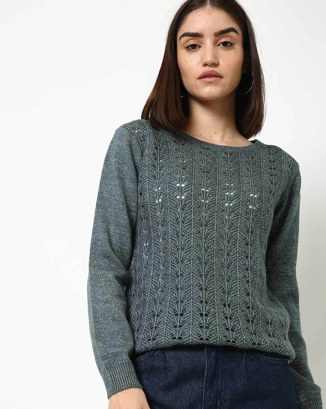 Grey sweater women's best sale