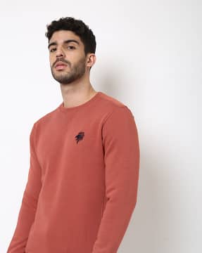 rust brown sweatshirt