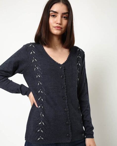 cardigan neck design