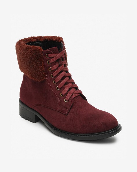 Ankle length shop flat boots