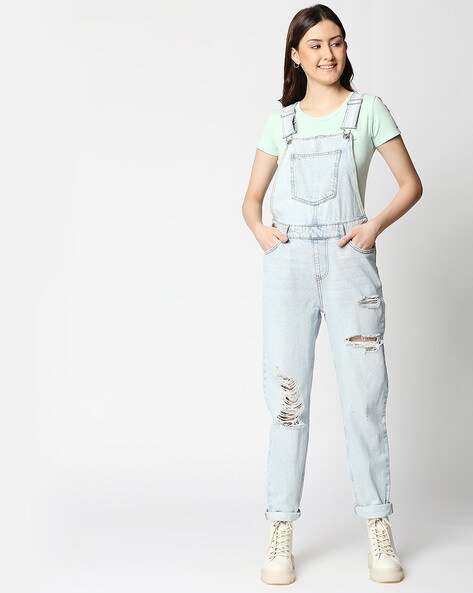 Light deals wash dungarees