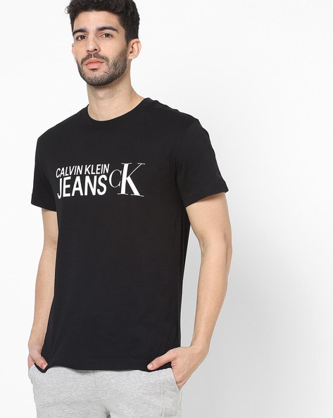 Calvin Klein Jeans INSTITUTIONAL T-SHIRT Black - Free delivery