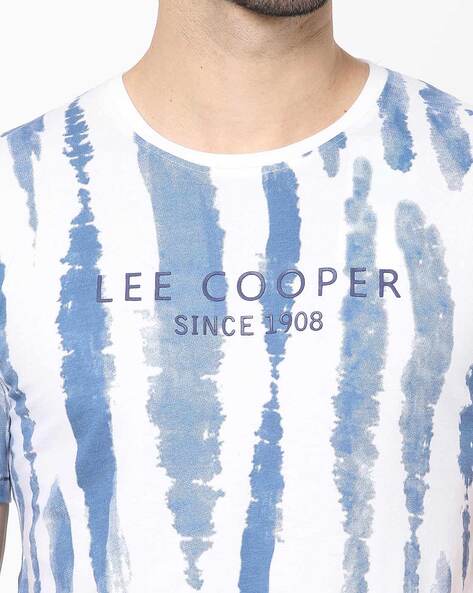 Buy LEE COOPER Mens Round Neck Tie Dye Print T-Shirt