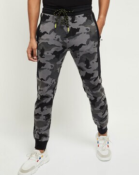 black camo joggers mens