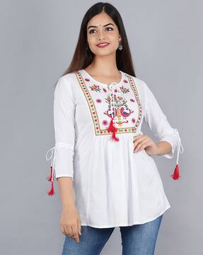 Buy White Tops for Women by ASHLEE 