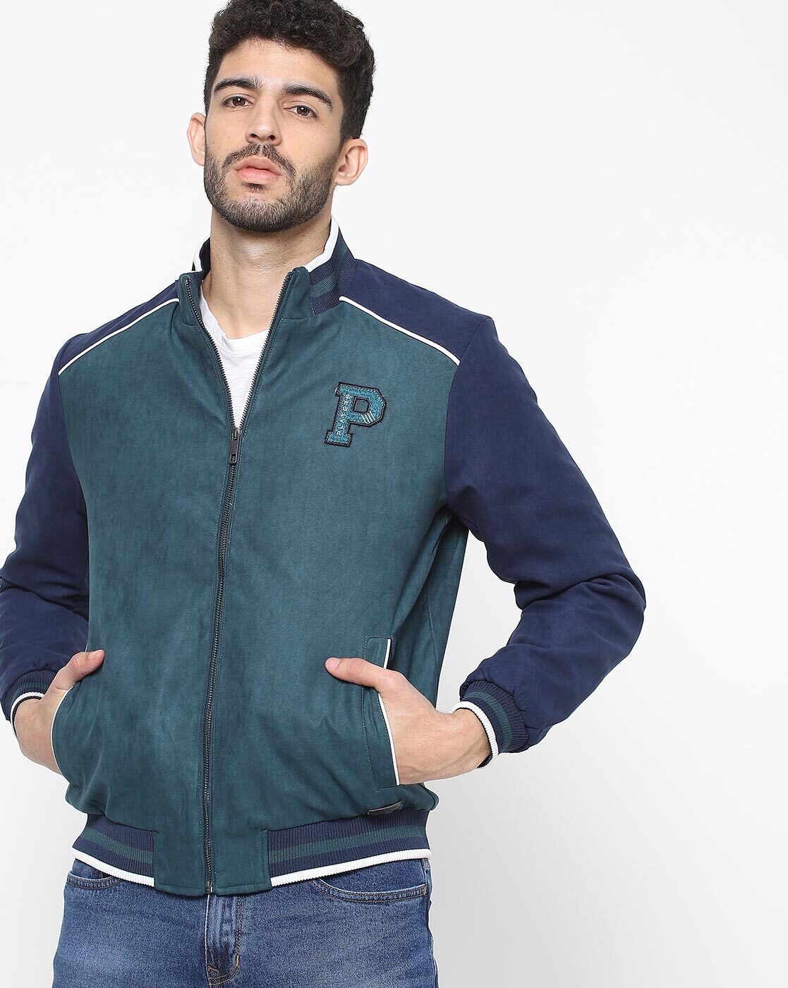 Buy Navy Blue Jackets & Coats for Men by JOHN PLAYERS JEANS Online |  Ajio.com