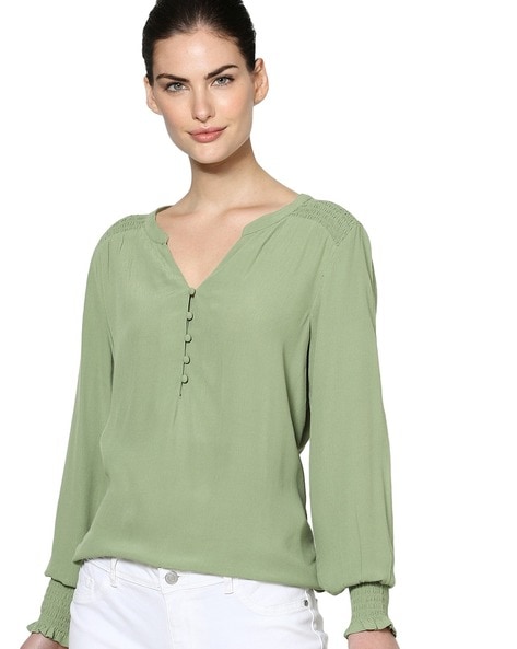 Buy Green Tops for Women by ONLY Online