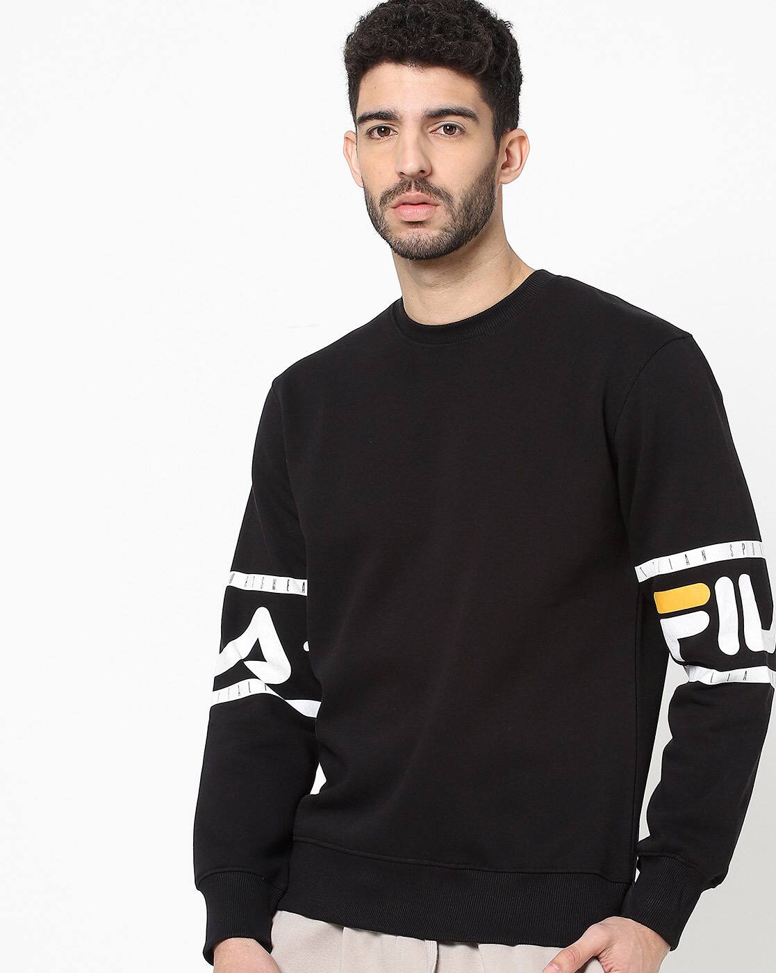 fila sweatshirt black