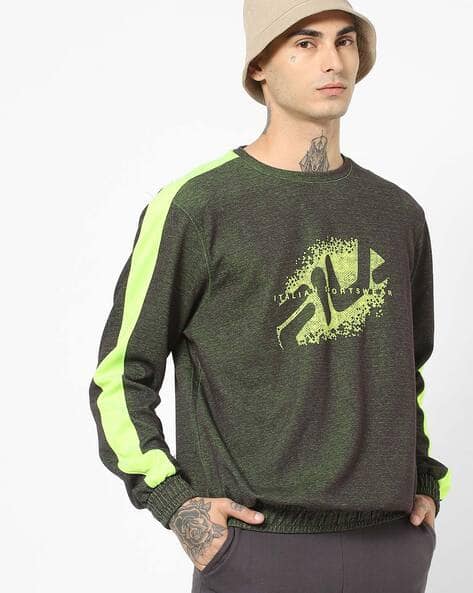 FILA Grata Logo Print Crew-Neck Sweatshirt