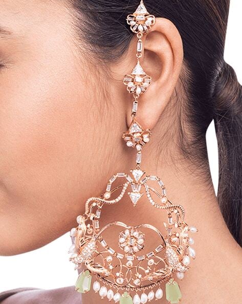 Buy Outhouse Dangler Earrings  Rose Gold Color Women  AJIO LUXE