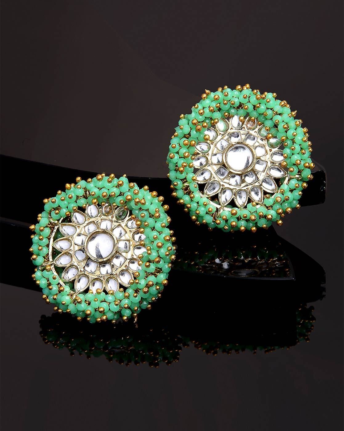 Earring | Dangle Earrings - Vintage Flower Big Green Earring Women Luxury  Drop Long - Aliexpress