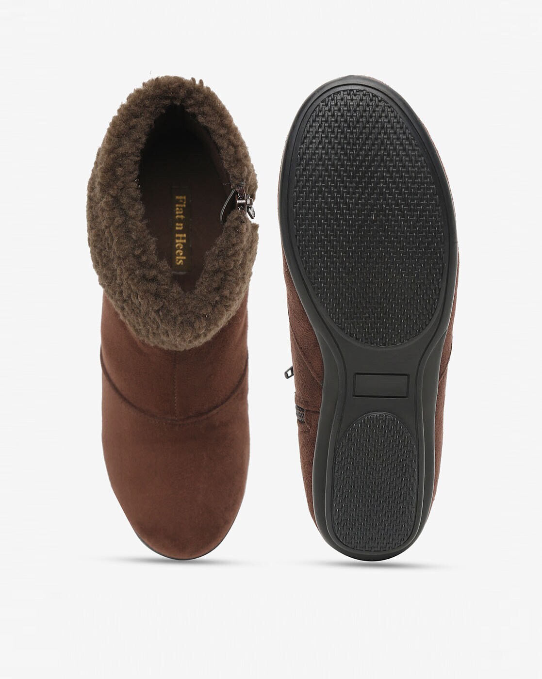 Niliane Pedrosa Flat Heel Boots - Size 8N | Genuine Leather Suede