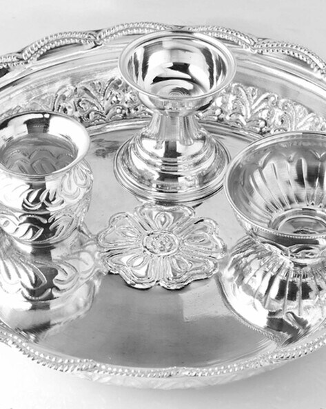 Silver thali set outlet price