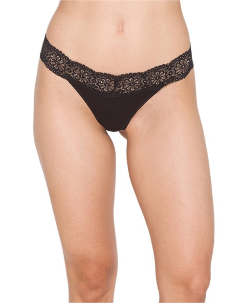 Black Impulse Seamless Thong