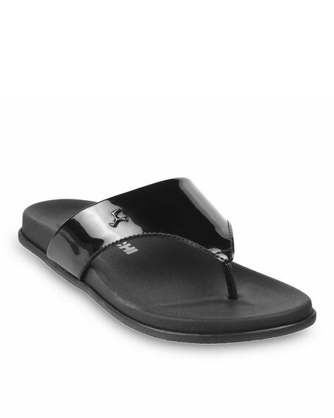 Buy Black Flip Flop u0026 Slippers for Women by Mochi Online | Ajio.com
