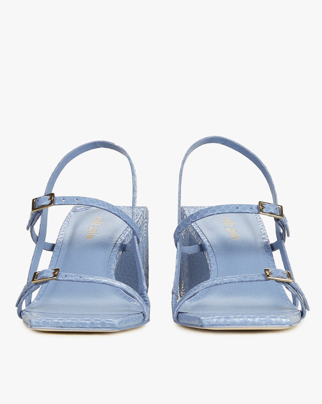 Zign LEATHER - High heeled sandals - light blue - Zalando.co.uk