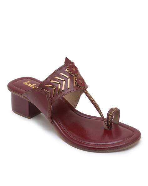 Embellished Toe-Ring Flat Sandals