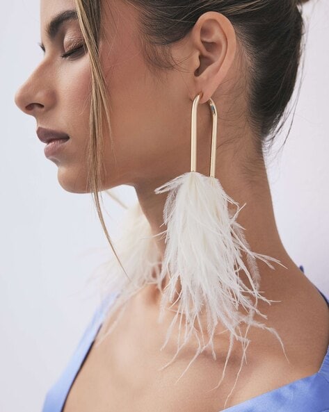 Stunning Native American Feather Earrings