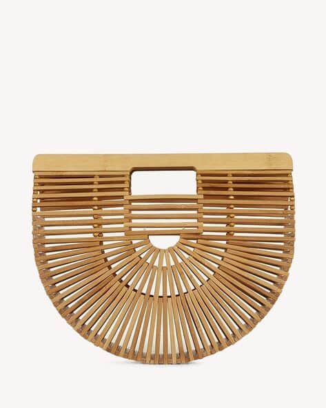 Buy Cult Gaia Gaia's Ark Bamboo Small Top Handle Bag Beige Color