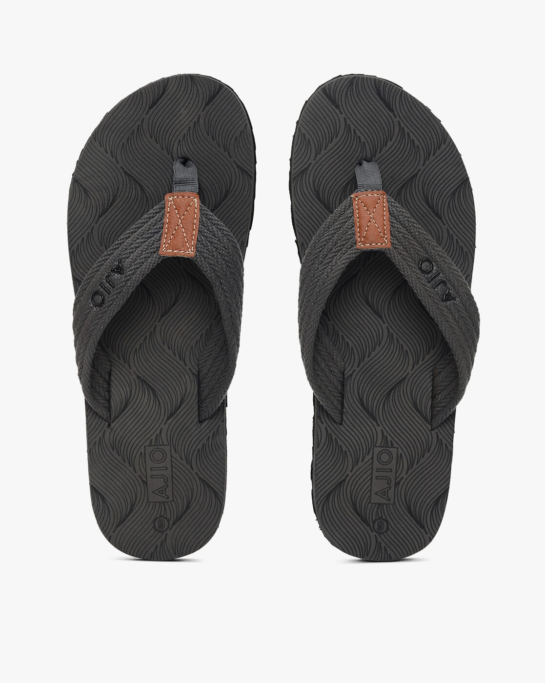 Men Printed Thong Strap Flip Flops