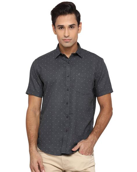 Men Micro Printed Regular Fit Shirt