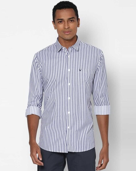 allen solly striped shirt